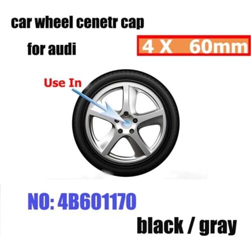 4pcs/set 60mm Auto Wheel Center Center Caps Car Rims Wheel hub Center Covers Logo Badge for for AUDI A1 A2 A3 A4 A5 A6 A7 A8 Q1