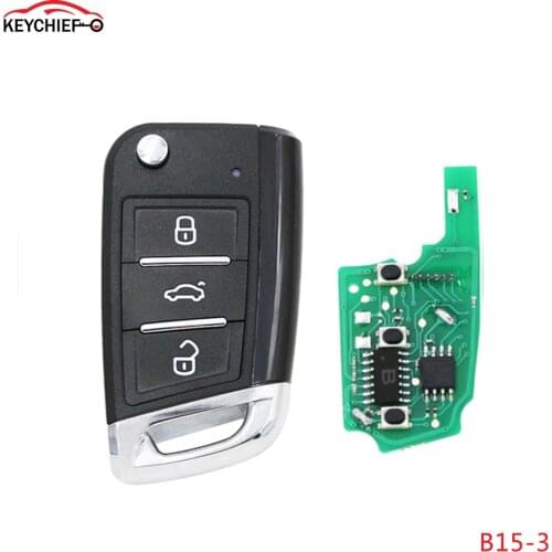 5pcs KEYDIY B Series B15 B15-3 Universal KD MQB Style Remote Control Key 3 Buttons for KD900 KD900+ URG200 KD-X2 5.0