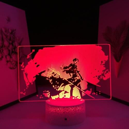 Anime 3D Lamp Attack on Titan Levi Ackerman for Kid Bedroom Decor Birthday Gift Manga Attack on Titan 16 Colors LED Table Light