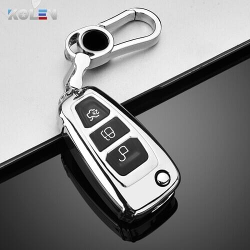 Soft TPU Car Remote Key Case Cover For Ford Focus 2 3 MK2 MK3 Fiesta Mondeo Kuga Ecosport Ranger Auto Key Protect Holder Shell