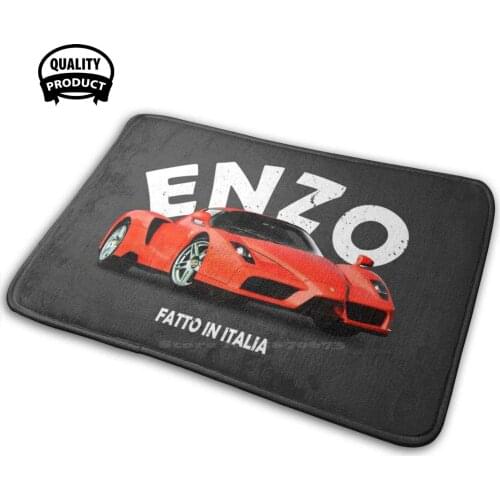 Enzo 3D Household Goods Mat Rug Carpet Cushion Car Cars Supercar Sports Car Italian Transport Transportation Enzo