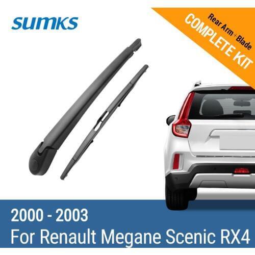 SUMKS Rear Wiper & Arm for Renault Megane Scenic RX4 2000 2001 2002 2003