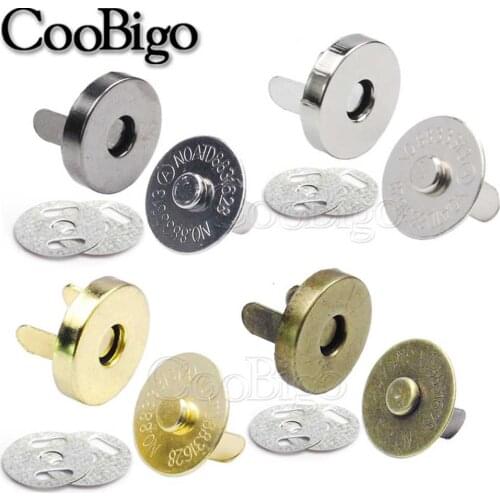 100set Magnetic Snap Fasteners Clasps Buttons For Outdoor Backpack Handbag Purse Wallet Bags DIY Accessories 10mm 14mm 18mm