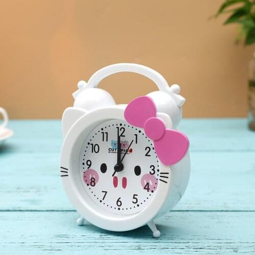 Piggy Alarm Clock Mini Cartoon Kawaii Creative Desktop Alarm Clock Childrens Room Bedside Decoration Childrens Alarm Clock