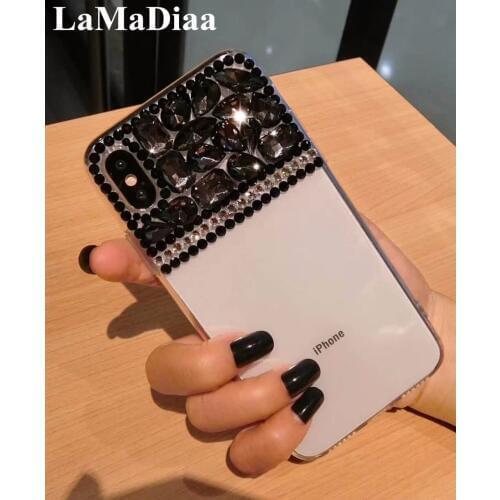 Phone Case For iPhone X XS XR 11 12 Pro MAX 8 7 6S Plus Bling Diamond Soft Transparent TPU Crystal For iPhone6 Phone Case Cover