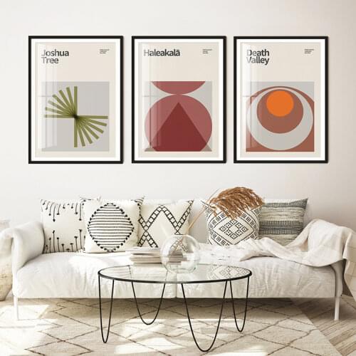 Nordic Minimalist Canvas Painting Abstract Travel Park Posters Prints Deth Valley Wall Art Pcitures for Living Room Home Decor