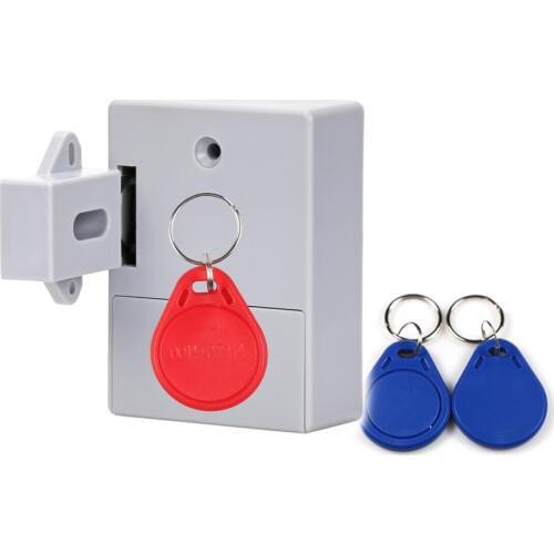AA dry battery Invisible RFID Electronic Cabinet Locker Door Lock Wardrobe Lock Private 125KHZ EM RFID Drawer Lock