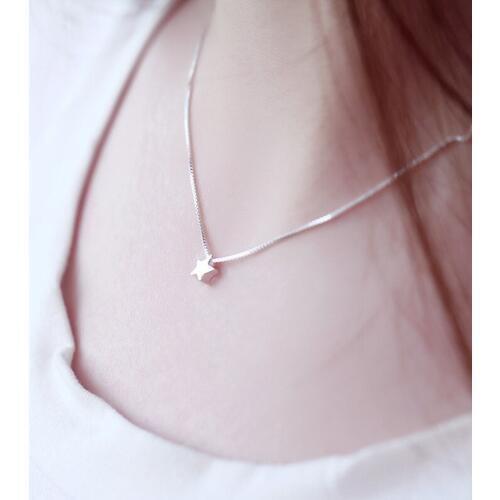 New Arrivals Silver Color Star Necklaces Pendants for Women Wedding Jewelry Jewelry