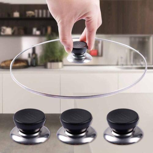 Useful 1PC Replacement Utensil Pot Pan Cup Lid Cover Circular Holding Handle Knobs Screw Handle Cookware Parts 4.2cm X 6cm 50gA