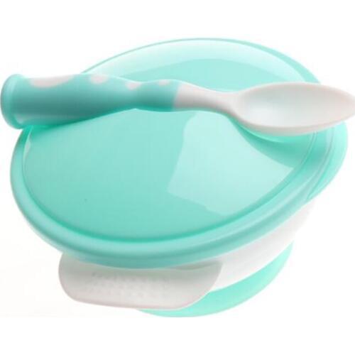Tableware baby Feeding Bowls Spoon Suction Bowl Spoon toddler dishes Infant Learning eatting dining plates YON008