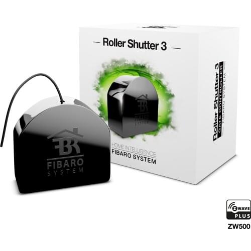 FIBARO Roller Shutter 3, FGR-223, Controls Electric Motors Of Roller Blinds, Venetian Blinds, Garage Doors, Zwave Smart Home