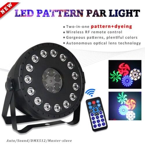 Stage Lighting Led Pattern Full Color Par Light KTV Bar Flashing Wedding Surface Light Performance Light Jump Di Colorful Lights