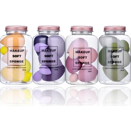 Makeup Sponge Professional Cosmetic Puff Multiple sizes For Foundation Concealer Cream Make Up Soft 7pcs Sponge Puff Wholesale