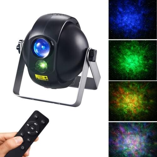 Led Colorful Night Light Star Sky Galaxy Projector Lamp With Bluetooth Speaker Bedroom Decor Remote Dimming Romantic Night Lamp