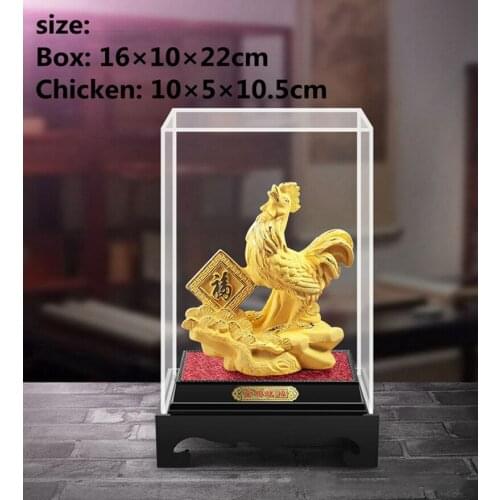 Golden appearance of the chicken Gift home desktop decor decoration ornaments(A782)