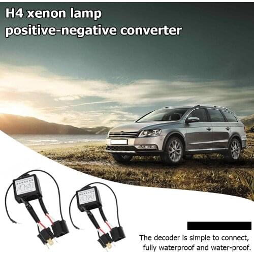 1 Pair Hot Sale Reversed Polarity Converters Portable Reversed Polarity Switch Converter Harness Adapter for H4 Xenon Light