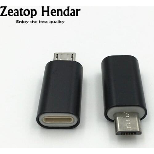 1Pcs For 8Pin Female Plug to Micro USB Male Jack Charge Converter Adapter Black for Android Cell Phone