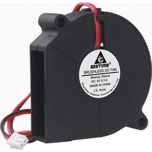 Gdstime 1 piece 60mm Blower Fan 5V 60x15mm 6015s 2Pin DC Brushless Small Centrifugal Cooler for Computer PC Cooling