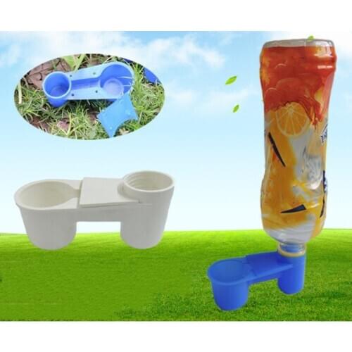 10pcs Plastic Soda Water Bottle Bird Drinker Feeder Cup Birds Feeding Tools