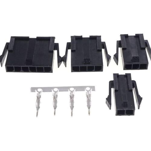 10pcs Micro-Fit Connector 3.0 mm Plug Housing Single Row 2 3 4 5 6 7 8 Position Male 0.118" 43640 Panel Mount Snap-In