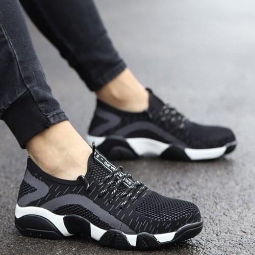 2021 NEW Men Safety Boots Mens Boots Steel Toe Safety Shoes Sneakers Man Breathable Working Shoes Puncture-Proof Work Shoes