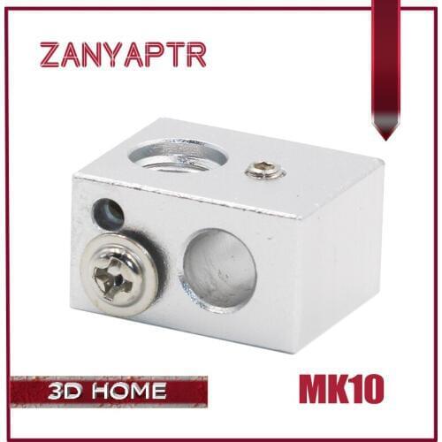 1Pcs Reprap MK10 Aluminum Heater Block All-Metal Extruder For Makerbot 10 HotEnd 20x16x11.5 20*16*11.5mm For 3 D Printer Parts