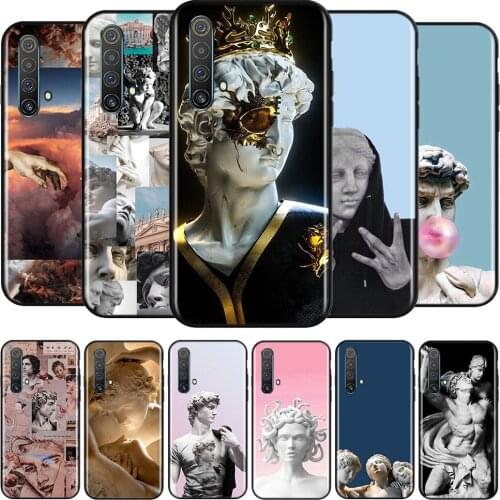 Statue David Aesthetic Art Silicone Cover For Realme V15 X50 X7 X3 Superzoom Q2 C11 C3 7i 6i 6s 6 Global Pro 5G Phone Case