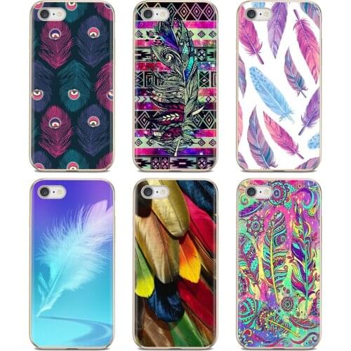 Colors Feather Floral Art Print Soft Cover Bag For Xiaomi Redmi 2 S2 3 3S 4 4A 5 5A 5 6 6A 7A 9 9T 9C 9A Pro Pocophone F1