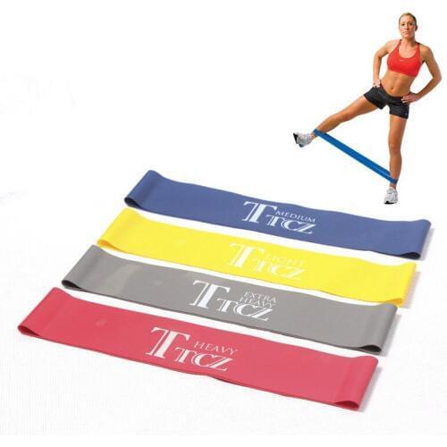 Elastic Fitness Yoga Loop Band Natural Latex Tension Resistance Band Pull Rope Body Ankle Leg Exercise Training