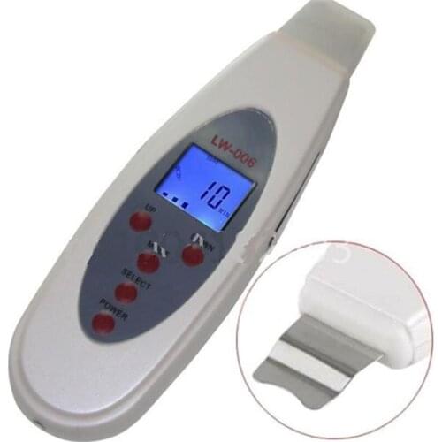 Ultrasonic Massager Face Skin Pore Whiten Wrinkle Spot Remover Device Facial Cleanser LCD Beauty Skin Cleaning Brush Anti-aging