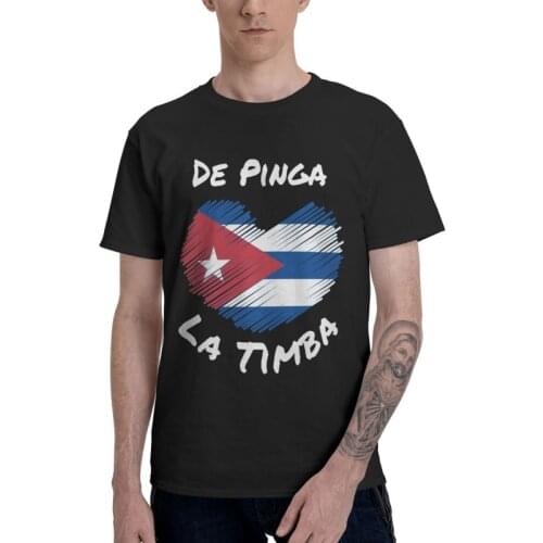 Mens Cuban Heart T-Shirt Fashion I Love Cuba Tshirt Short Sleeve Unique T Shirt Homme Cotton Tee Gift