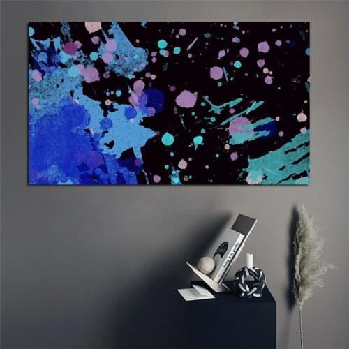 Canvas Painting Graffiti Backdrop Abstract Colorful Painting Poster and Print Wall Art Living Room Decorative Home Unframed