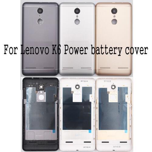 Housing for Lenovo K6 power Battery Back Cover Mobile Replacement Parts for lenovo K33a48 Without Power Volume Buttons