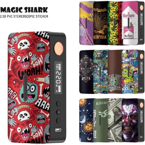 Magic Shark 3M Matte Stereo Spide Skull Graffiti Bear Painting Leaf Case Cover for Vaporesso Gen X Sticker Film Tape for Gen X