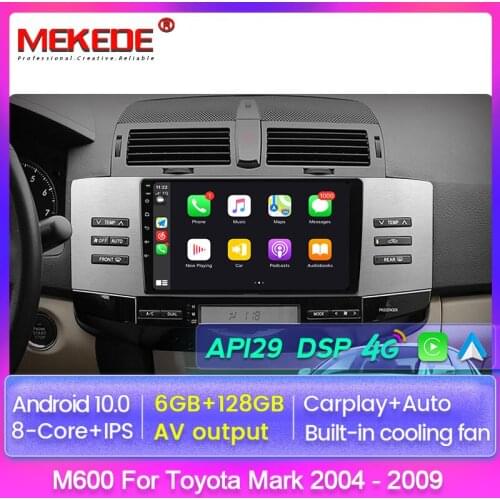 MEKEDE Android 2 din carplay dsp autoradio For Toyota Mark X 1 X120 2004 - 2009 car radio gps navigation wifi stereo no dvd