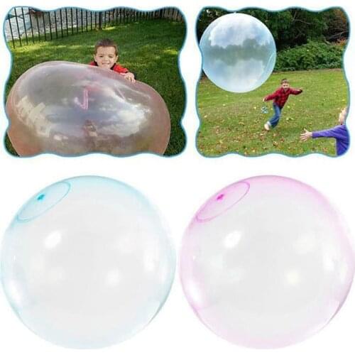 Kids Indoor Outdoor Inflatable Ball Games Toys Soft Air Water Filled Bubble Ball Blow Up Balloon Toy Fun Party Game Great Gifts