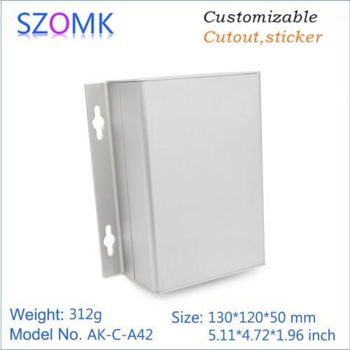 1 piece, 50*120*130mm wall mounting aluminum enclosure box electronics extruded aluminum profile housing for electronic device