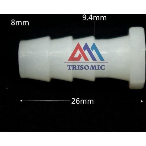 8mm Tube End Cap Plug with Barbed Material PP white type acid and alkali resistant