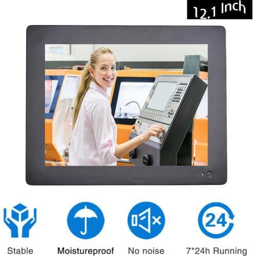 12.1 Inch Industrial Touch Panel PC,Taiwan Temperature 5 Wire Touch Screen,Intel Core I5 3317U,Wins 7/10,Linux,[HUNSN DA12W]