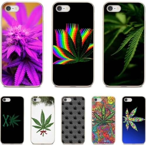 Silicone Phone Bag Case leaf-drugs-leaves-weeds For Xiaomi mi Redmi Note 3 4 4X 5 6 7 8 8t 9 9s 9t 10 pro lite