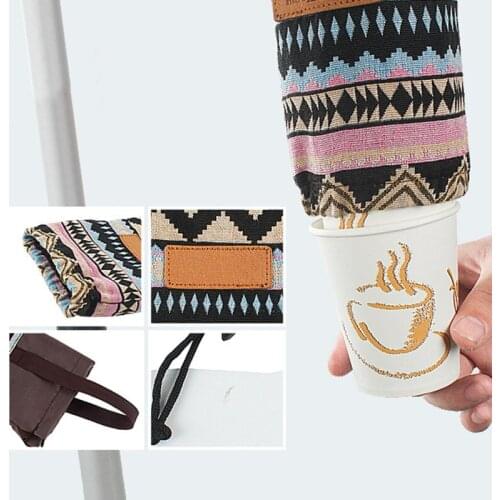 National Style Outdoor Disposable Paper Cup Storage Bag Portable Hanging Bag Waterproof Camping Cup Organizer