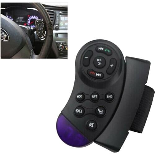 Universal Car Steering Wheel Remote Control Switch Vehicle Bluetooth MP3 DVD Stereo Button