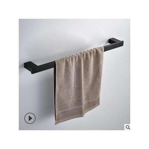 Vidric small bathroom modern minimalist all-black single towel bar towel bar bathroom single rod hanging