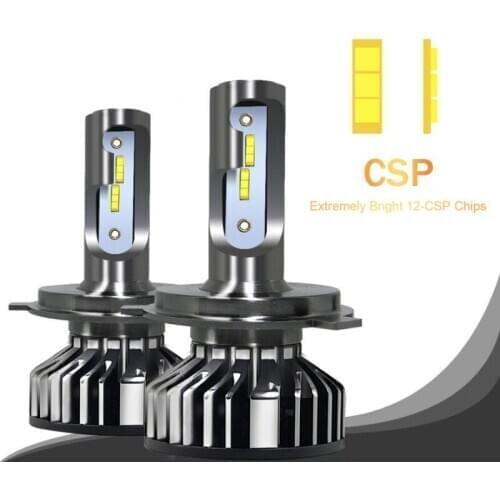 Waterproof updated stable Led H7 H4 Car Headlight Bulb ZES 1860 Chip H1 H11 9005 9006 6500K 12V Auto Fog Lamps w/canbus decoder