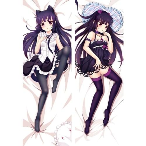 Japanese Anime Dakimakura Oreimo My Little Sister Can't Be This Cute Pillow Cover Gokou Ruri Kuroneko Hugging Body Pillowcase