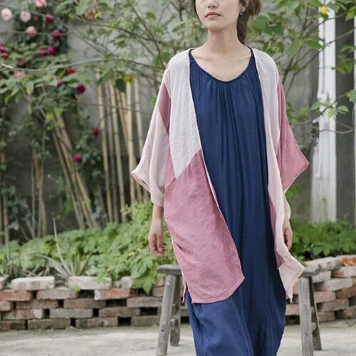 Kimono Cardigan Retro Cotton Shirt Women Patchwork Summer Cardigan Lace Clothes 2021 Korean Ethnic Beach Cover Up Sun Protector