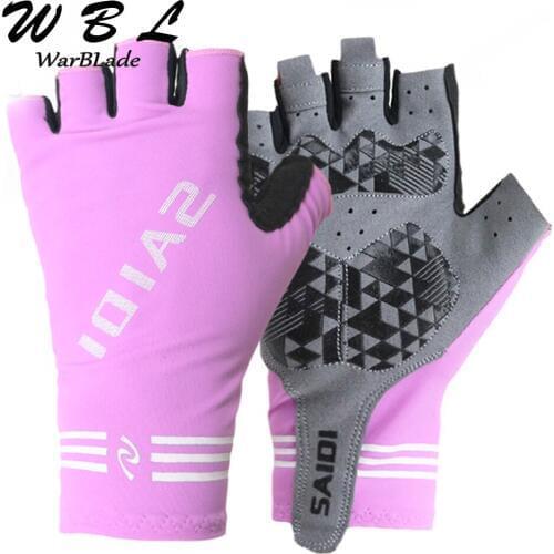 1 Pair Sports Gloves Men Half Finger Anti Slip Outdoor Sport Gloves Guantes Gym Body Building Training Fitness Gloves WBL
