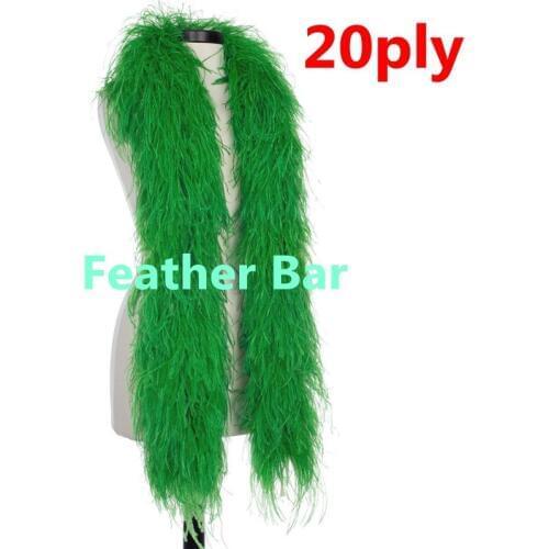10meter/lot 2meters/PC Dark Green OSTRICH FEATHER BOA Strip Costumes/Trim for Party/Costume/Shawl/Craft