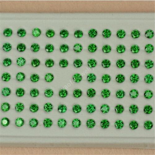 3~12mm 5A Light Green Loose Zircon CZ Stone Brilliant Cut Round Shape Synthetic Cubic Zirconia Beads Gems For Jewelry