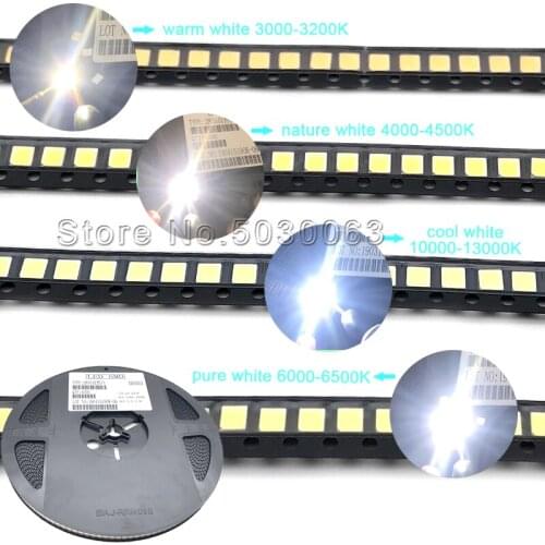 4000pcs/reel (4 Colors x1000pcs) 2835 SMD LED Pure white Cool white Natural white Warm white Light Emitting Diode Lamp beads kit